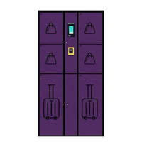 Serrure électronique intelligente étanche, manuelle, pour casier de location de bagages de grande taille pour gares à grande vitesse, CE