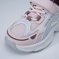 Chaussures de sport décontractées pour filles, à semelle souple, respirantes, en maille, violettes, pour l'école, avec fermeture auto-agrippante, collection automne