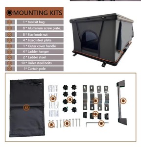 3Camping Hard Car Roof Top <b>Tent</b> Hard Rooftop <b>Tent</b> for Sale With Annex <b>Canopy</b> Awning - Product Image 3