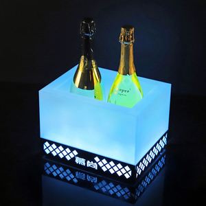 NOUVEAU Bar Discothèque KTV Fête Plastique Rechargeable Acrylique LED Baril de Bière Refroidisseur Vin Champagne Seau à Glace Plateau de Service - Product Image 2
