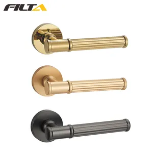 Filta Top Quality Round Cylinder Rose Gold Internal Door Handles From China Supplier