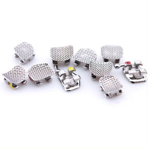 Staffe ortodontiche ortodontiche bretelle materiale dentale Meshbase 022 o 018 Slot Roth Mini staffe metalliche 345 gancio - Product Image 4