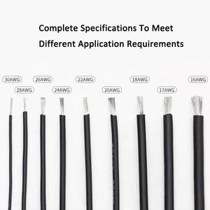 Câble chauffant flexible multibrin haute température 1 AWG 600V pour l'alimentation en cuivre étamé isolé au silicone, conforme aux normes CCC CE - Product Image 3