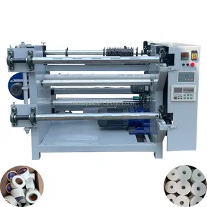 Mesin pemotong kertas gulung Jumbo pembuat kertas termal untuk gulungan kertas besar
