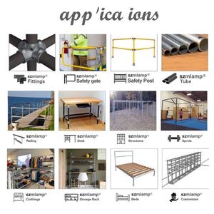 Colliers de serrage pour tubes de 1 pouce (33,7 mm), colliers de serrage en acier pour tubes, colliers de serrage à clé pour garde-corps - Product Image 5