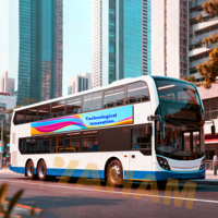 Affichage LED publicitaire extérieur pour bus 768x576mm, personnalisable, avec texte latéral/arrière, animations graphiques, haute luminosité 3500cd, en aluminium