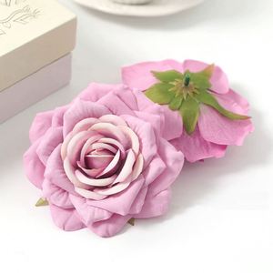 LO-53 Fleurs artificielles décoratives en gros, bourgeons <span class=keywords><strong>de</strong></span> roses à bords frisés, têtes <span class=keywords><strong>de</strong></span> roses en soie <span class=keywords><strong>de</strong></span> 10 cm pour événements, bouquets <span class=keywords><strong>de</strong></span> mariée et projets <span class=keywords><strong>de</strong></span> bricolage - Product Image 6