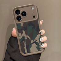 Accessoires mobiles : Coque de protection antichoc en TPU souple à motif camouflage pour iPhone 17 Pro Air 16 Pro Max