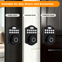 Ttlock Tuya Wifi Entrada sin llave Cerradura inteligente Contraseña de huellas dactilares Tarjeta electrónica Ic Cerradura de cerrojo Cerradura inteligente impermeable para exteriores