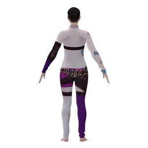 Combinaison Jinx en Lycra avec impression numérique 3D, costume de cosplay pour jeux d'anime et de rôle, collection Printemps 2025 - Product Image 3