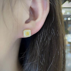 Xinfly 18K Real Gold Fine Jewelry <b>Set</b> Yellow Pendant Necklace Earrings Bracelets <b>Square</b> Wedding Gift Engagement - Product Image 6