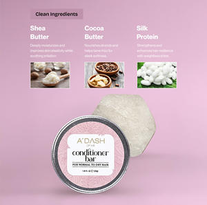 Barra Acondicionadora de Cabello Premium con Manteca de Cacao y Proteína de Seda para Reparar, Dar Brillo y Suavidad - Product Image 3