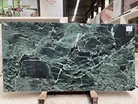 Dalle de marbre vert naturel Goldwin Stone, design moderne, découpée sur mesure, Verde Alpi, Marmi Verde Alpi Scuro, polie, grande taille