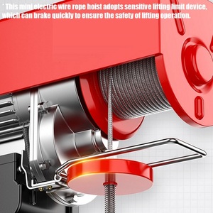Polipasto Eléctrico de Cable Metálico con Interruptor de Límite Sensible, Precio de Fábrica, 200kg 400kg 500kg 600kg 800kg 1000kg 1200kg - Product Image 2