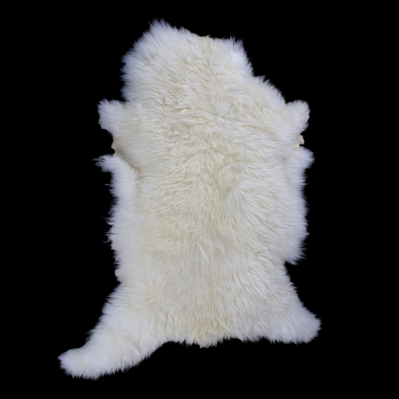 Peau de mouton crème de luxe cheveux longs pelucheux écologique grande peau de mouton australien