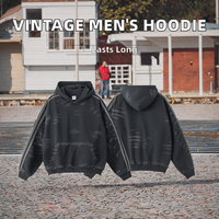 Hoodie Streetwear Oversize Personnalisé en Polyester/Coton Respirant Unisexe Hiver Faible MOQ 420gsm avec Poches