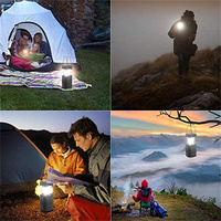 Lanterne de camping solaire à manivelle à grande capacité, lampe torche LED ultra-lumineuse portable, chargeur USB extérieur, lanterne électronique
