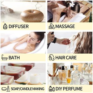 Kit d'une variété d'huiles essentielles OEM, 10 ml, Set de variété d'huiles essentielles de qualité thérapeutique Pure, pour aromathérapie, étiquette privée, 6 paquets — 100% - Product Image 6