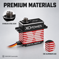 Servomoteur sans noyau XQ-S8215D 15kg, étanche, haute vitesse, numérique, engrenage en acier inoxydable, boîtier en aluminium, 8.4V, pour hélicoptère RC