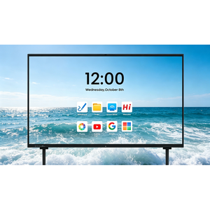กระดานไวท์บอร์ดอัจฉริยะแบบดิจิทัล LED LCD ขนาด 20 จุด 85 นิ้ว ความละเอียด 4K พร้อมหน้าจอสัมผัสแบบอินเทอร์แอคทีฟ สำหรับการสอนและการประชุม โครงโลหะ OEM - Product Image 2