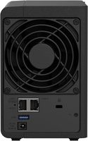 Serveur de stockage NAS à 2 baies haute vitesse pour petites entreprises avec connectivité USB et conception pour montage en rack