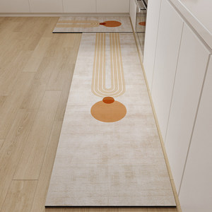 Tapis <span class=keywords><strong>de</strong></span> sol <span class=keywords><strong>de</strong></span> cuisine moderne en similicuir écologique, lavable, antidérapant, super absorbant, résistant à l'huile, d'épaisseur moyenne - Product Image 3