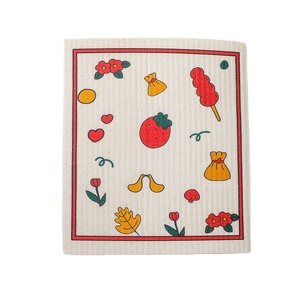 Ensemble de serviettes en tissu et éponge avec impression numérique personnalisée, pour nettoyer la table, le thé, pièces - Product Image 1