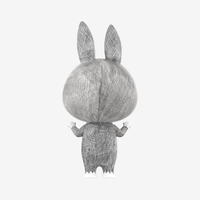 Genuino nuevo PVC 1000% Sketch Anime figura monstruos Mega Labubu para decoración de escritorio regalo de Navidad perfecto