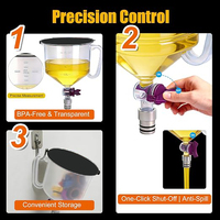 Entonnoir universel pour le remplissage d'huile moteur de voiture VEROGO, base magnétique robuste, anti-fuite, kit d'outils pour le changement d'huile automobile