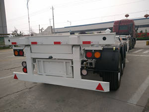 ליולי 40-45 ft מיכל חצי טריילר חצי טריילר תלת-ציר שלדים עם מנעולים טוויסט מותג סין לשוק הפיליפיני - Product Image 3