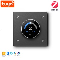 Thermostat intelligent Tuya Zigbee, bouton rotatif, contrôleur de température numérique, thermostat pour chauffage au sol, pour le contrôle du chauffage des pièces