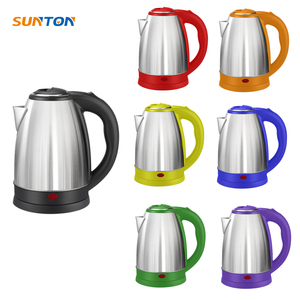 Hervidor de agua eléctrico inalámbrico de acero inoxidable SUNTON con logotipo personalizado para hervir leche y agua - Product Image 1