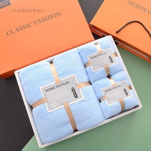 Hot Selling maßge schneiderte Geschenke für Bad mit Handtuch-Sets Mikro faser Handtuch Geschenkset - Product Image 3