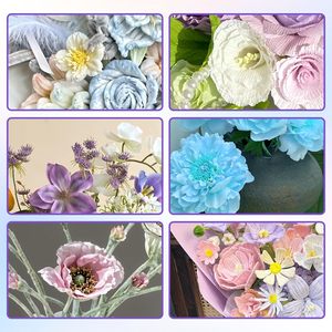 แกนดอกไม้จำลองแบบยาวและเกสรดอกไม้ อุปกรณ์ DIY วัสดุทำมือสำหรับงานฝีมือ - Product Image 5