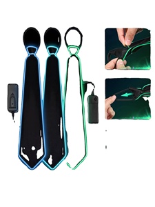 Factory Wholesale 51.5cm EL Wire Necktie, Bow <b>Ties</b>, New Creative Night Lights, Bar Atmosphere Props, Accessories for New Year - Product Image 3