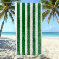 Hot Selling Striped Print Microfiber Beach Towel Sand Free Quick Dry Adult Swimming Bath Towel Support Custom Logo Pattern