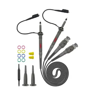 P6100 2PCS Oscilloscope Probe Kit DC-100MHz Scope Clip Test Probe 100MHz For Tektronix HP X1/X10 sonda osciloscopio wholesale