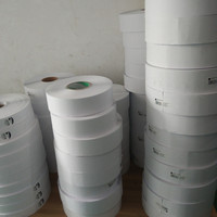 Papier d'étiquette de code à barres blanc de taille personnalisée 50*30mm étiquette thermique directe FBA UPC auto-adhésive étanche