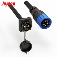 Connecteur d'alimentation circulaire Jnicon M23 20-50A IP67, câble à broches mâle/femelle pour batterie de vélo électrique, prise d'alimentation haute tension