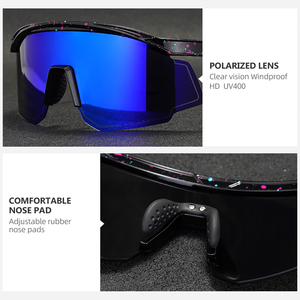 Lunettes de soleil sport polarisées photochromiques TR90 pour hommes et femmes, protection UV400, pour la conduite, la pêche, le cyclisme, le VTT - Product Image 3