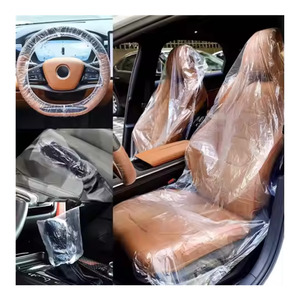 Kit de cubierta de asiento de plástico desechable impermeable transparente HDPE al por mayor para piezas y accesorios de automóviles - Product Image 1