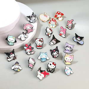 Spilla in Metallo Ecologica e Resistente con Personaggi Cartoon Kuromi Katie per Jade Guigou Melody, Badge Carino per Zaini e Abbigliamento - Product Image 6