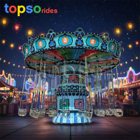 Manèges de parc d'attractions pour enfants en plein air/intérieur, 24 places, équipement d'amusement, manèges à chaises volantes