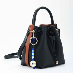 พวงกุญแจสไตล์วินเทจโบโฮ ลายตาปีศาจสีน้ำเงิน ประดับลูกปัด ฮัมซา นกฮูก ช้าง ดีไซน์เชือกถัก นำโชค แฟชั่น ตกแต่งกระเป๋า - Product Image 6