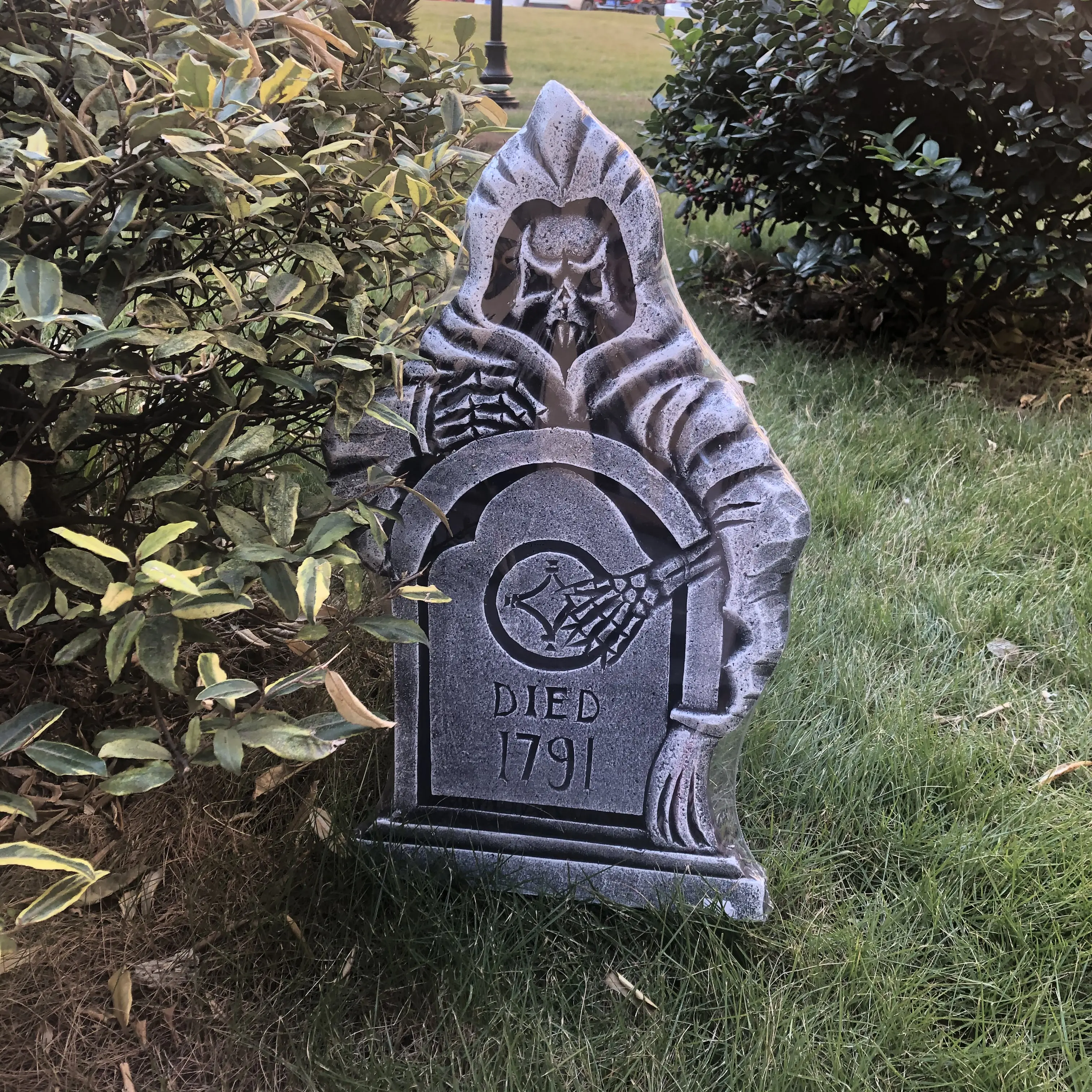 Đáng Sợ RIP Headstone Trang Trí Bọt Halloween Bia Mộ Với Cổ Phần