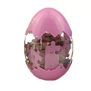 Puzzle a forma di uovo giocattolo per bambini Puzzle di uova di dinosauro prezzo all'ingrosso a buon mercato regali di natale puzzle giocattolo a sorpresa 60 pezzi - Product Image 3