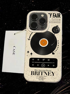 Coque de téléphone en TPU souple tendance créative 14promax pour Apple pour iPhone 15/13/12 Design de <span class=keywords><strong>CD</strong></span> de <span class=keywords><strong>musique</strong></span> avec poignée de téléphone à grand trou incluse - Product Image 6