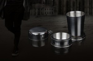 250ml de leche tazas de café plegable telescópica de frasco de acero inoxidable al aire libre portátil vasos especiales - Product Image 3