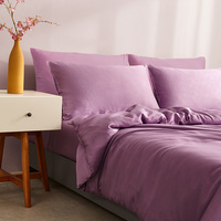 Ensemble de draps Lyocell Ensemble de literie confortable et doux de luxe écologique Convient à l'hôtel Maison pour toutes les saisons Parure de lit