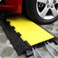 Protecteur de rampe de câble de sécurité routière en caoutchouc PVC